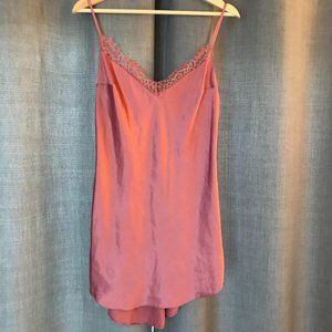 Victoria's Secret rose satin chemise/slip